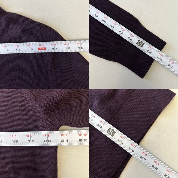 Banana Republic Men's Cotton Cardigan Sweater Jacket Maroon Size Medium NEW - Picture 14 of 15